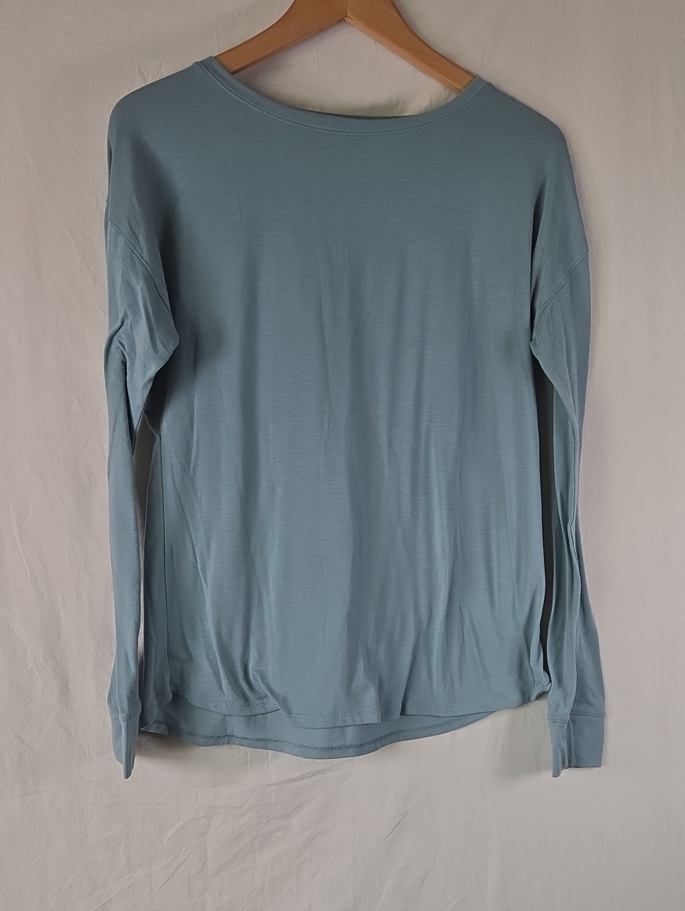 Columbia Long-Sleeve Scoop Neck Top - Light Blue